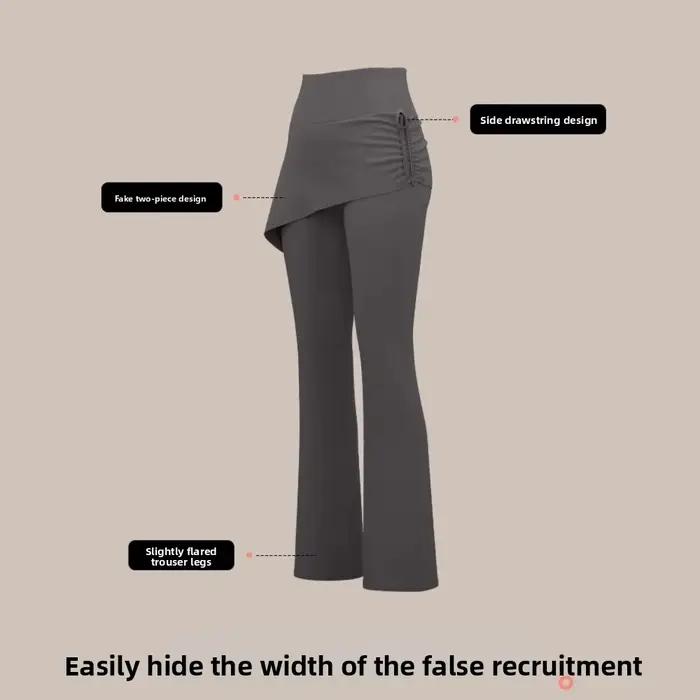 Leggings de sport pour femmes 2 en 1 avec jupe intégrée