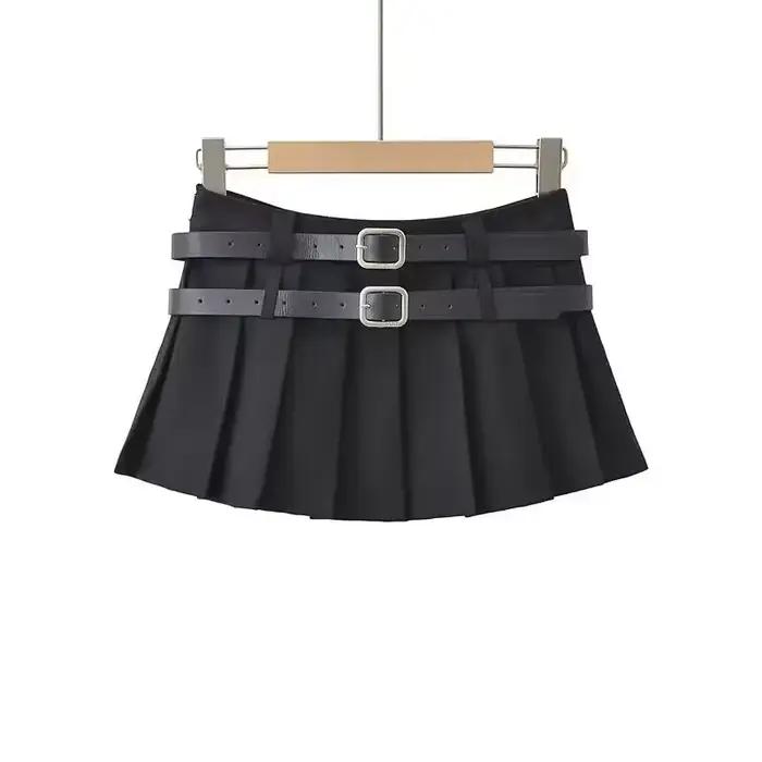 Jupe Trapèze Grise Imbibée pour Femme, Taille Haute, Amincissante, pour le Corps en Forme de Poire, Grande Taille, Printemps Automne
