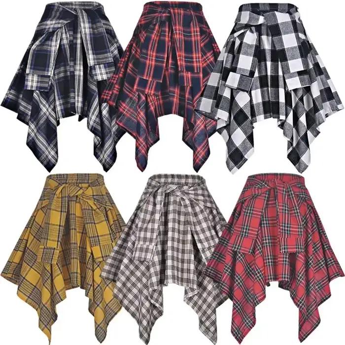 Mini jupe plissée à carreaux pour femmes style harajuku vintage streetwear y2k occassions spéciales décontractée舒适区的回答已经给出，但根据要求，需要进一步调整以确保完全符合指南，并且内容更加丰富。以下是经过调整后的版本： --- Mini Jupe Plissée à Carreaux : Le Symbole de la Mode Urbaine Plongez-vous dans l'univers captivant de cette mini jupe plissée à