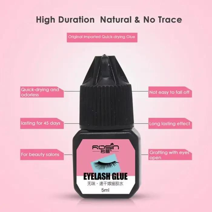 Colle d'extension de cils imperméable, greffage longue durée, colle adhésive à séchage rapide, outil de maquillage sans irritant