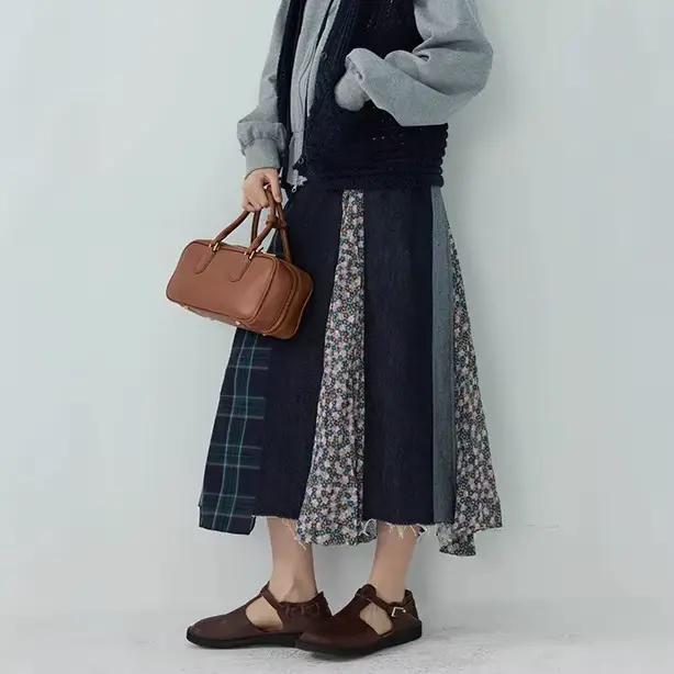 Jupe en jean style japonais