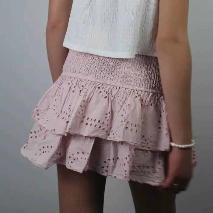 Mini jupe froncée pour femme