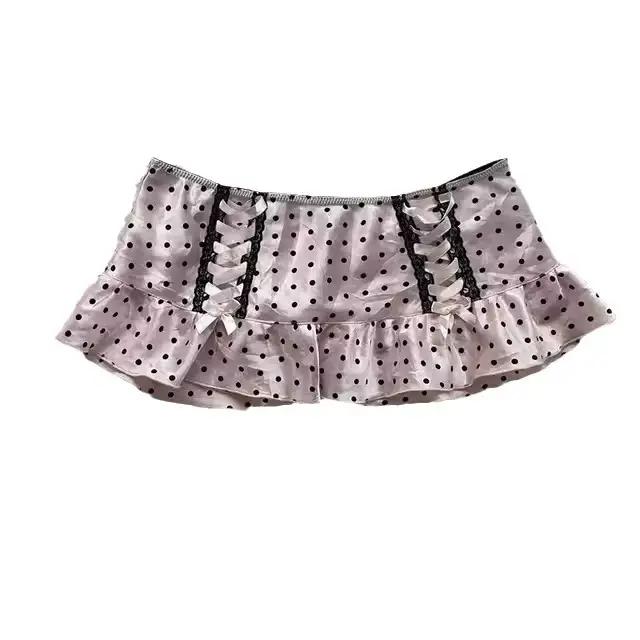 Europe léopard Sexy épices filles jupe décontracté Moda mince tout-match court Mujer Faldas champignon gâteau vente chaude Simple jupes à carreaux