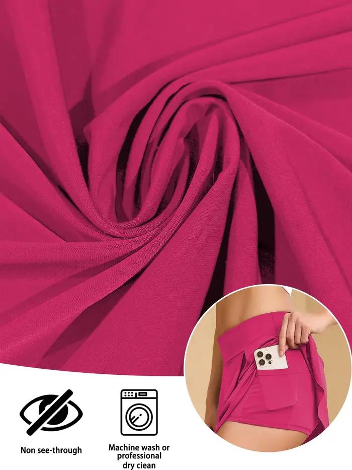 Jupe de tennis double couche pour femmes