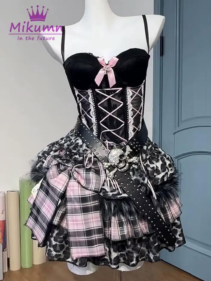 Ensemble jupe gothique Lolita Mikumn pour femme