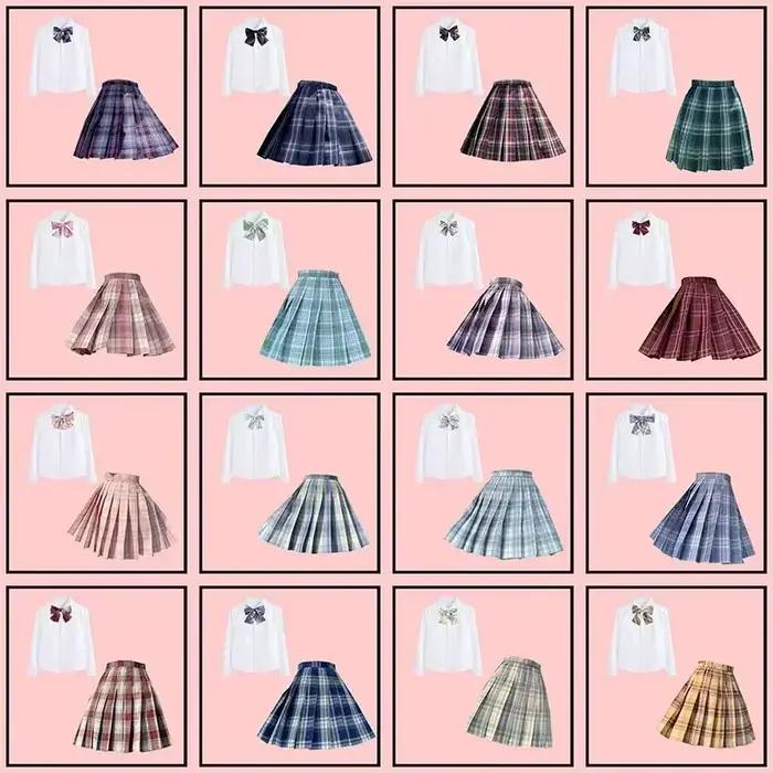 Ensemble jupe et nœud papillon japonais