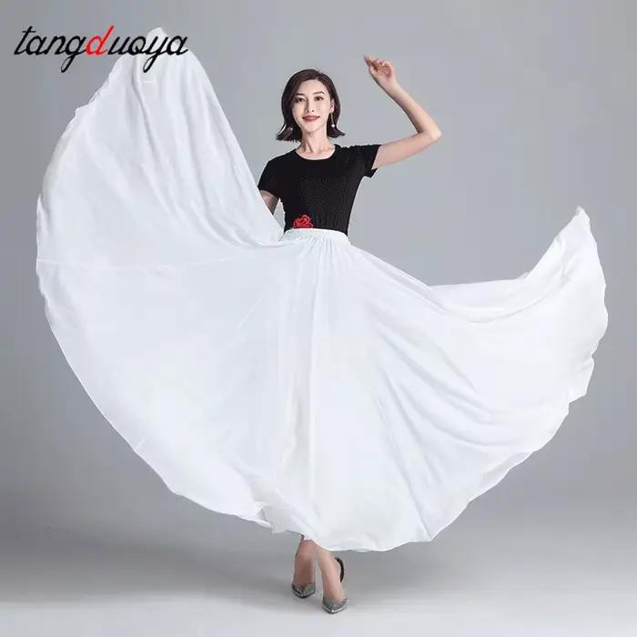 Jupe longue en mousseline 720 degrés pour femme