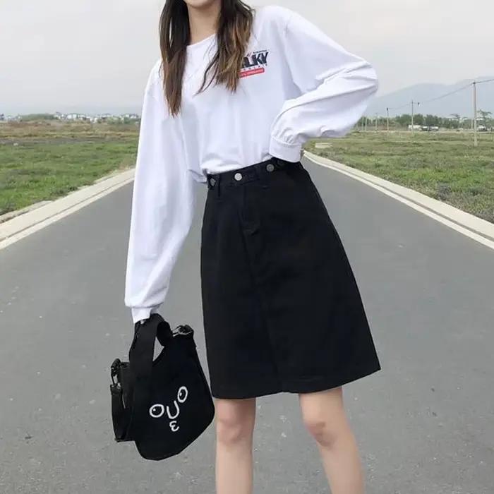 Jupe Vintage en Denim pour Femme