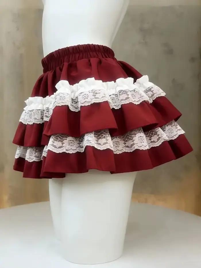 Jupe de style japonais Kawaii pour femme