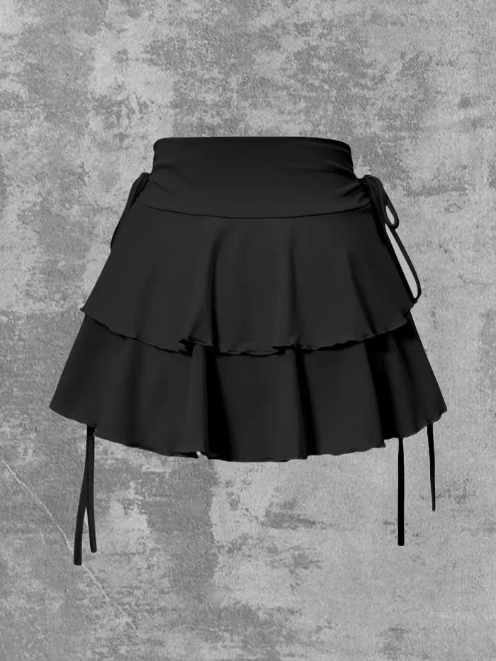 Nouvelle jupe unie pour femme