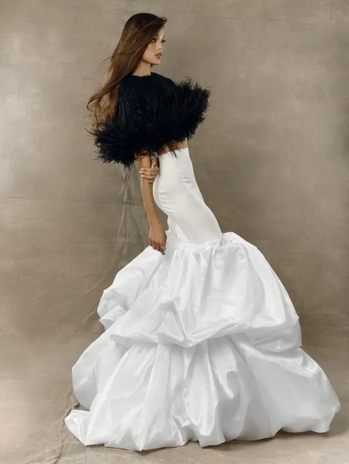 Jupe longue bouffante blanche Haute Couture pour femme, taille haute, longueur ras du sol, nouvelle tendance 2026, sur mesure, formelle