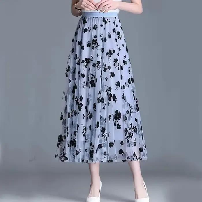 Jupe en maille coréenne pour femme