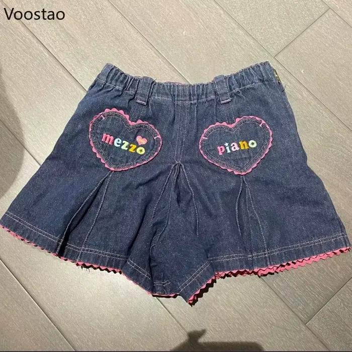 Jupe en jean de style Lolita pour femme
