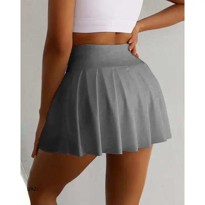 Nouvelle jupe plissée taille haute pour femme