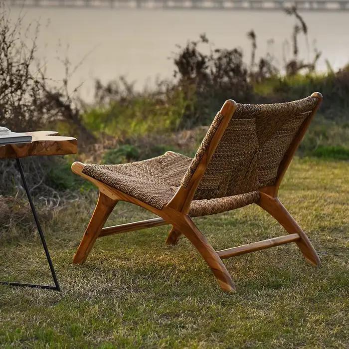rotin, simple, loisirs, bois massif, dossier, balcon, chez l'habitant, bûche, chez l'habitant, salon, fauteuil inclinable, chaise