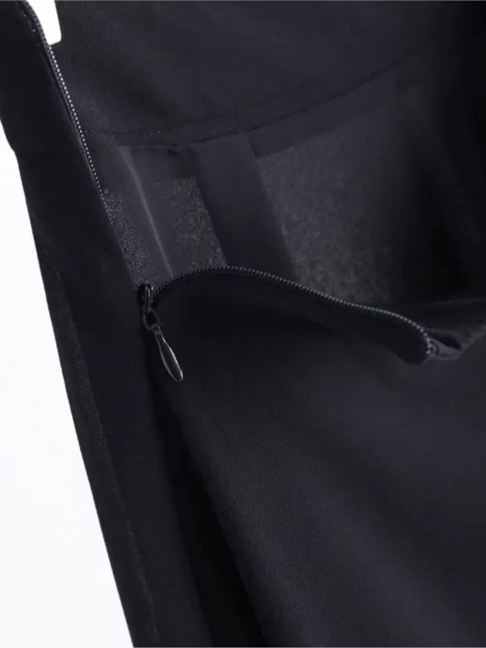 ZUZK femmes en mousseline de soie a-ligne Jupe nouvel été doux taille haute élégante dame