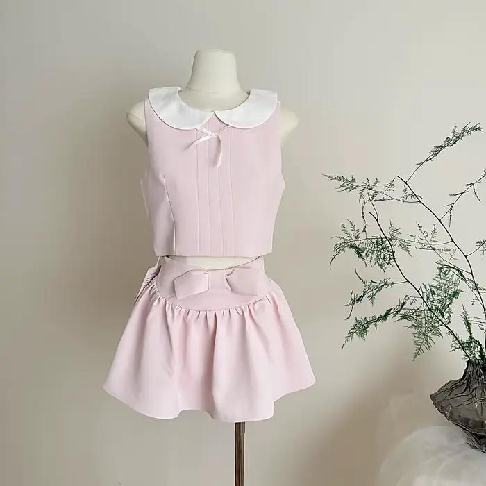 Ensemble jupe deux pièces d'été pour femme
