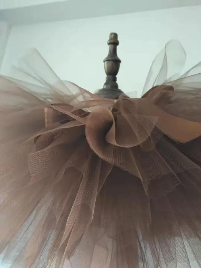 Jupe tutu couleur marron café pour enfants