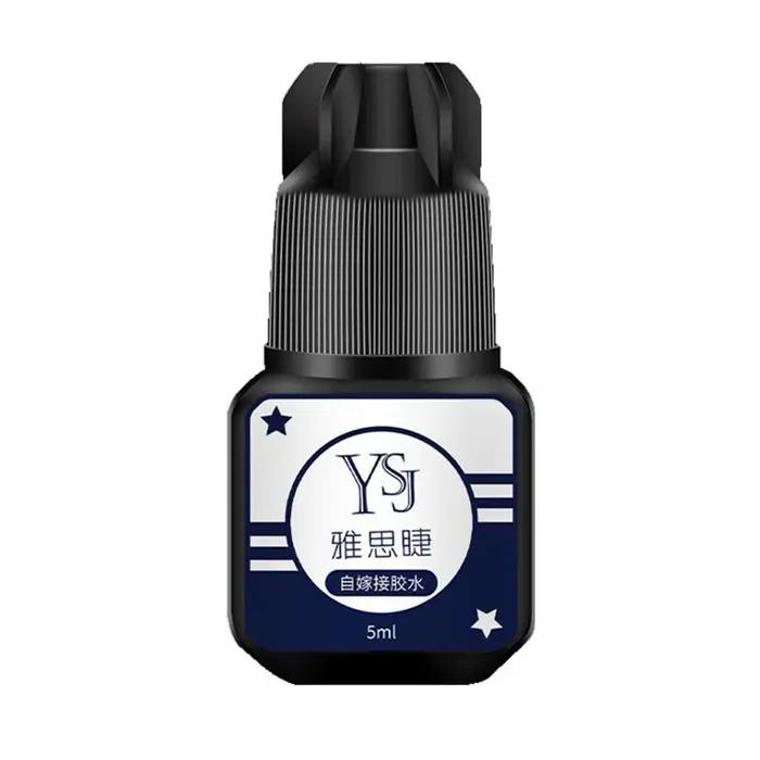 Colle noire pour extensions de cils, sans odeur, sans adhésif irritant, rétention d'adhésif durable, séchage rapide, semi-continu, outils pour cils, 5m, 1 p12,l