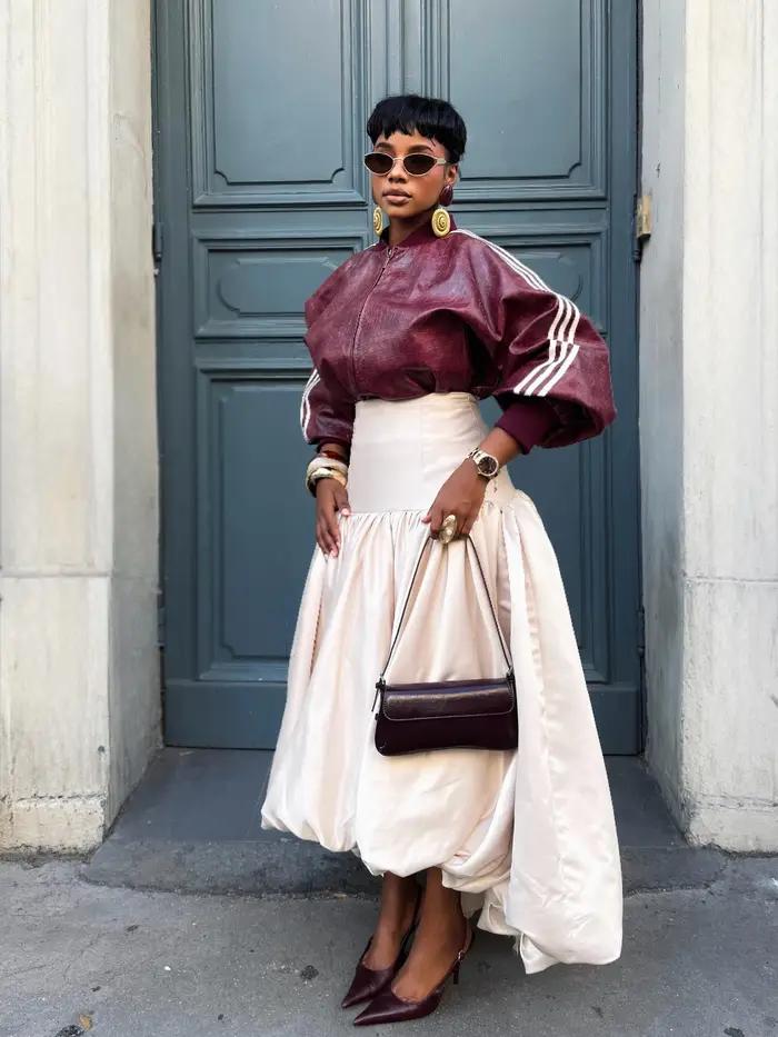 Jupes longues asymétriques beiges tendance