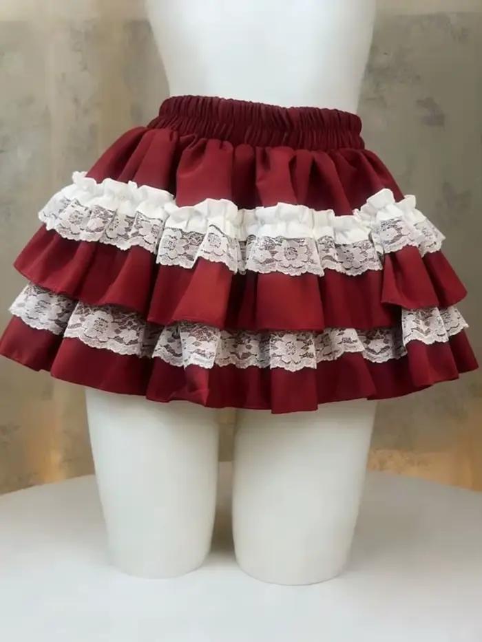 Jupe de style japonais Kawaii pour femme