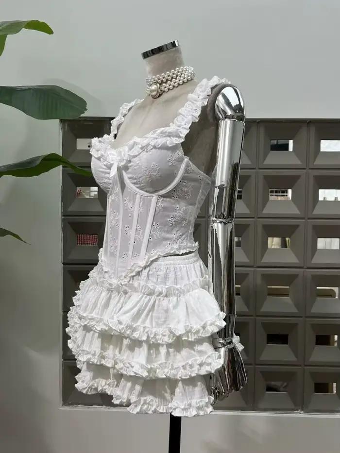 Ensemble jupe courte pour femmes