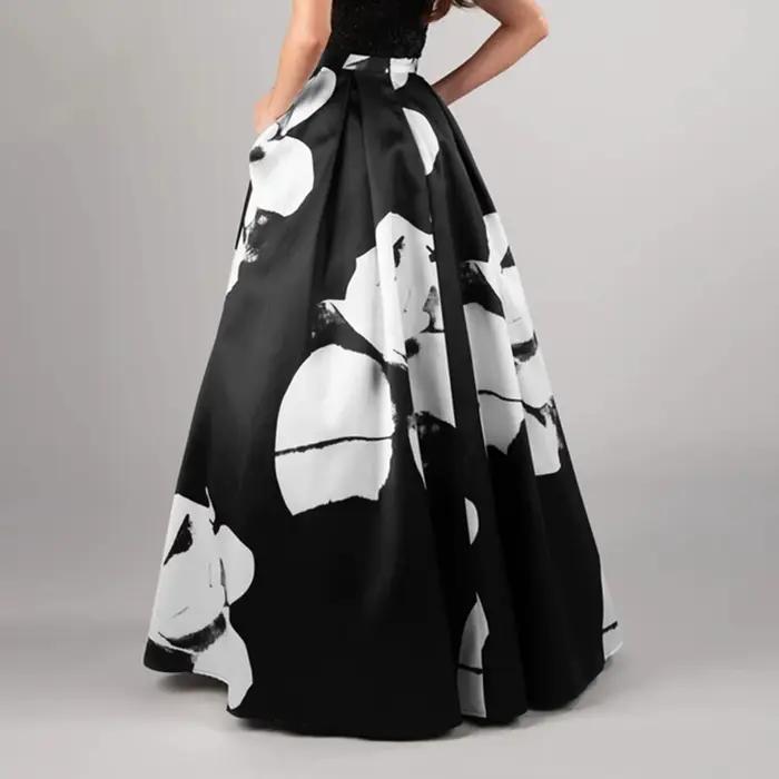 Jupe bohème taille haute pour femme