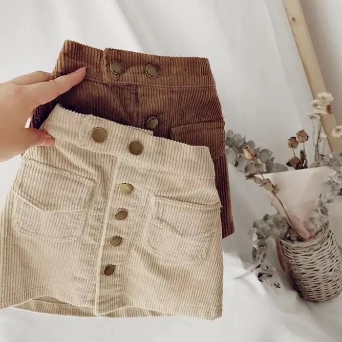 Jupe en velours côtelé pour fille – Mini