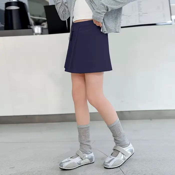Mini jupe crayon taille haute pour enfants de 5 à 14 ans