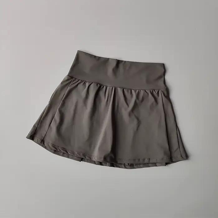 Jupe-short de sport taille haute, nouvelle collection été, avec short intégré anti-transpiration et anti-reflet, pour femme, fitness, yoga, séchage rapide, coupe trapèze