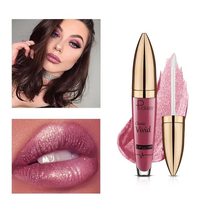 Rouge à lèvres liquide mat à brillant, 18 couleurs, brillant à lèvres brillant, diamant, imperméable, longue durée, perle, maquillage pour femmes