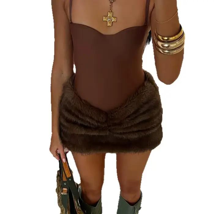 Jupe courte personnalisée avec plis de rue, taille basse, Sexy, Spice Girl, chaude, portefeuille aux hanches