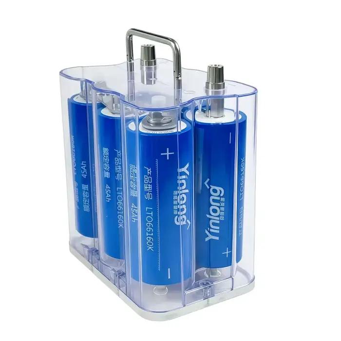 Batterie au lithium titanate Yinlong 12V 45Ah LTO 66160 10C haute puissance avec BMS intégré, batterie rechargeable pour l'audio automobile