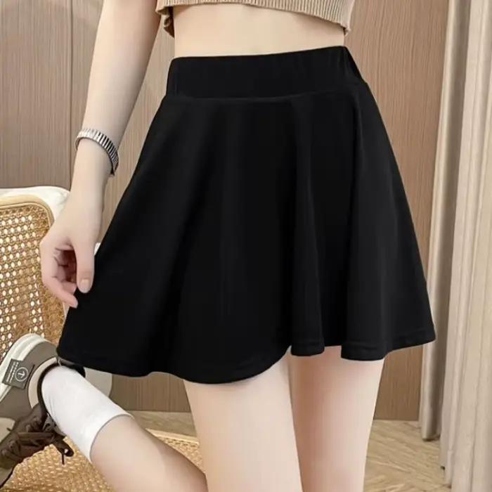 Jupes féminines plissées été 2025 jupe Midi femme plissée offre 2025 nouveau dans les vêtements esthétiques chics et élégants tendance ventes V