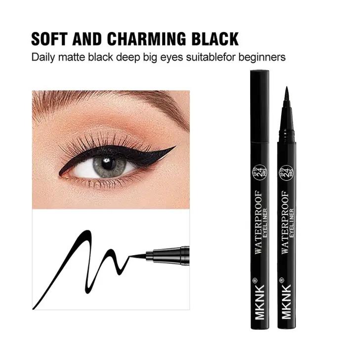 Eyeliner liquide pour maquillage des yeux, longue durée, imperméable, ne se décolore pas, outils de maquillage de beauté, séchage rapide, sans effet halo, cosmétiques