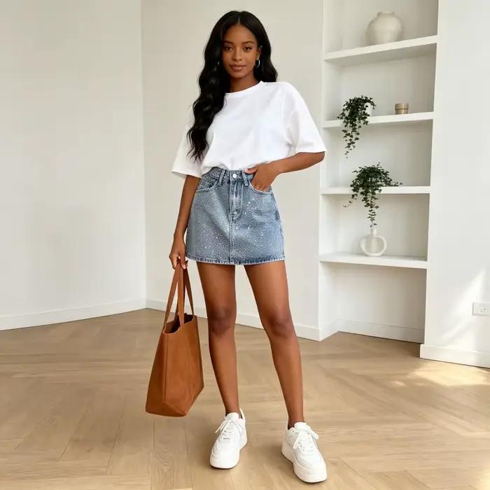 Jupes en jean pour femmes