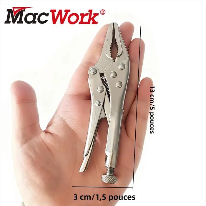 Mini pinces à nez Long 2 pièces, pinces de verrouillage de 5 pouces pour la fabrication de bijoux, fournitures artisanales et de loisirs de bricolage