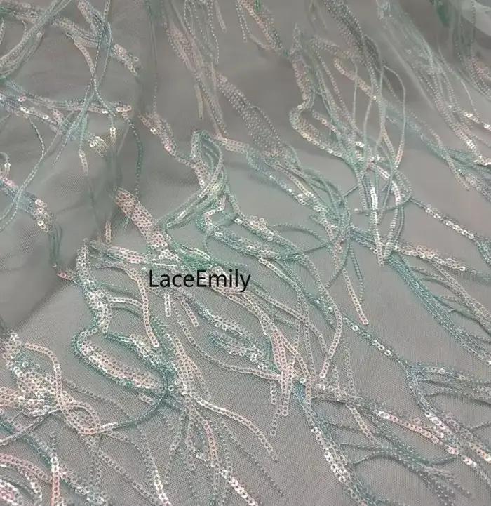 Robe Tutu en dentelle brodée à franges