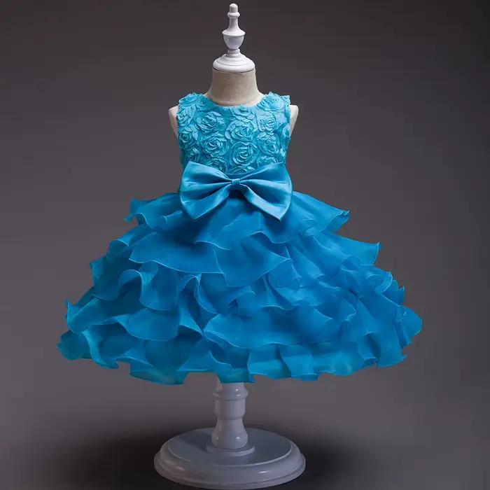 Robe de mariée avec nœud papillon pour fille