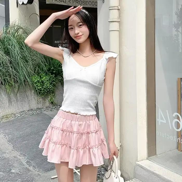 Mini-robe rose élégante