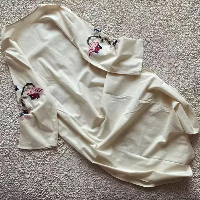 Robe midi brodée d'inspiration bohème pour femme, col en V, manches longues, robe d'été décontractée, vintage, nouvelle collection 2026