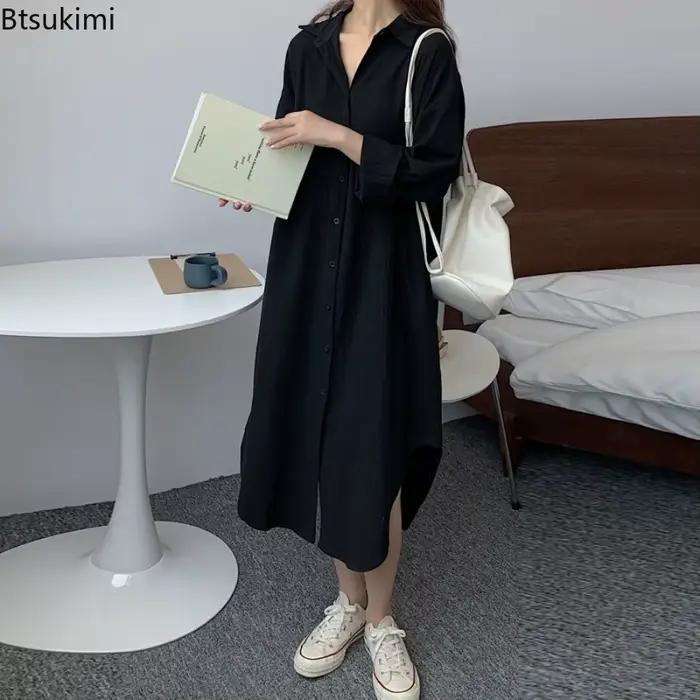 Robe chemise longue pour femmes