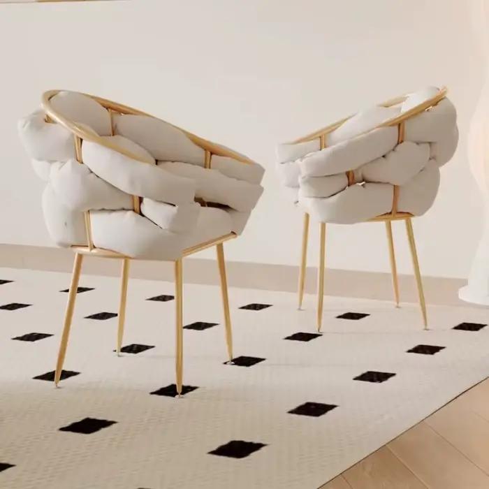 Fauteuils de salon de luxe relaxants, fauteuils de salon individuels pour jeux vidéo, fauteuils de salon au design classique, accessoires de mobilier