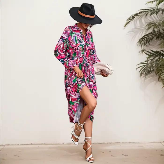 Jupe plissée de style bohème pour femmes