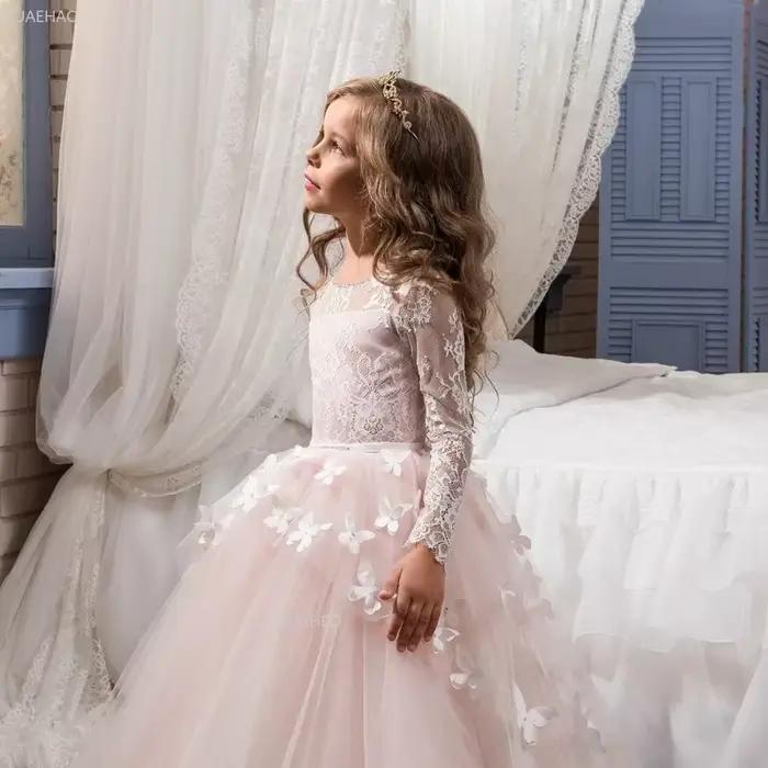 Robe de bal pour filles, robe de princesse bouffante, robe longue en tulle pour demoiselle d'honneur, soirée, mariage, récital de piano, fête, bal de promo