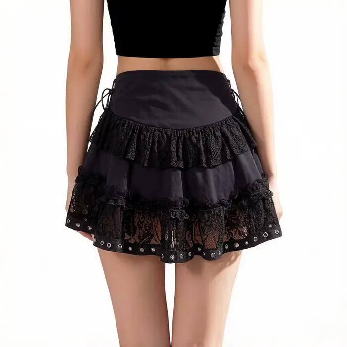Jupe Courte Femme 2026 Style Punk Vintage Taille Haute