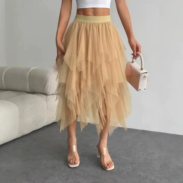 Jupe longue Chic en Tulle pour femmes