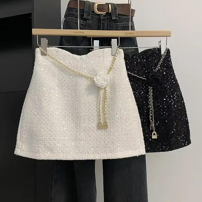 Mini jupe chic française pour femme