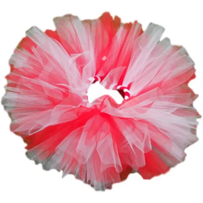Jupe Tutu rouge blanc couleur filles Costume de fête de vacances de noël