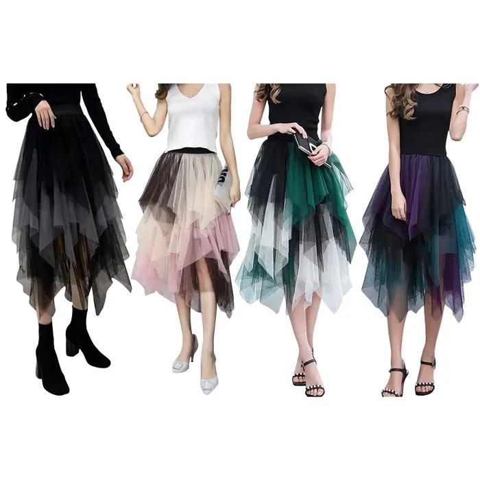 Jupe midi d'automne élégante pour femmes